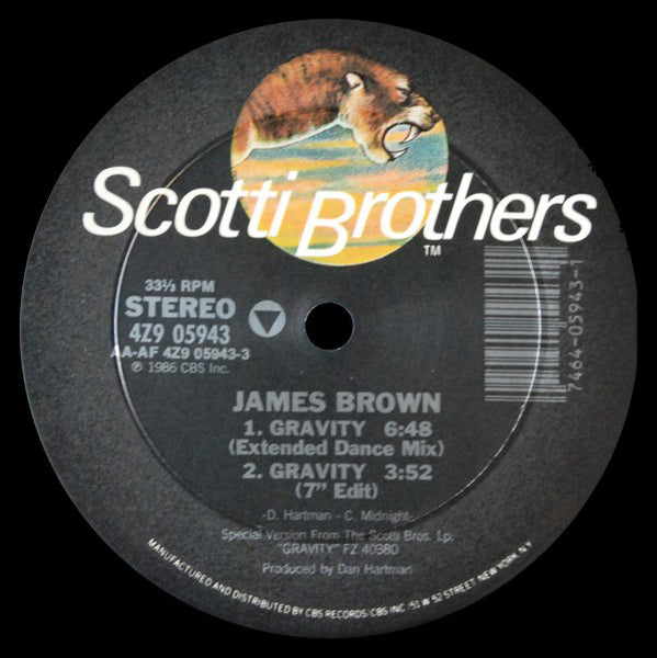 James Brown : Gravity (12")