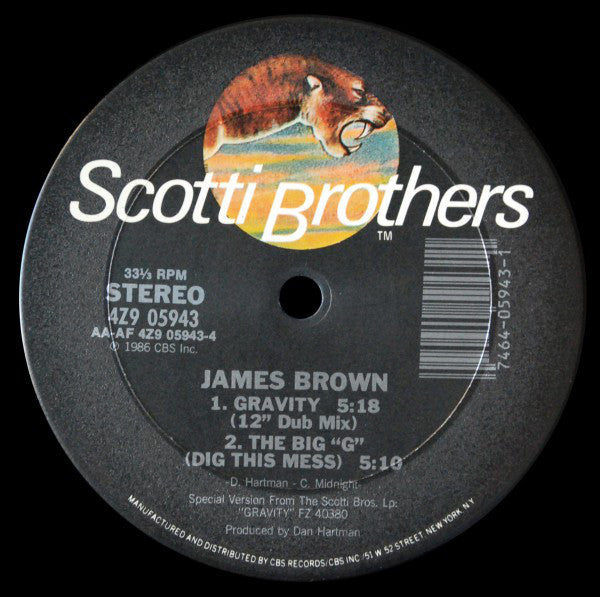 James Brown : Gravity (12")