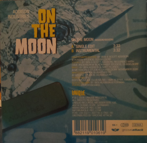 Addison Industries : On The Moon (7")