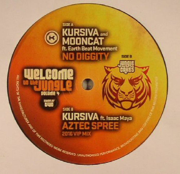 Kursiva And Mooncat (3) Ft. Earth Beat Movement / Kursiva Ft. Isaac Maya : Welcome To The Jungle Volume 4 (Sampler Two) (12", Smplr)