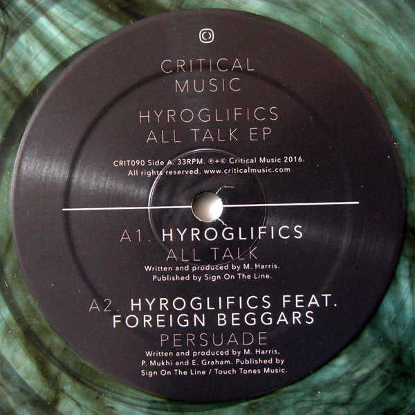 Hyroglifics : All Talk EP (12", EP, Tea)
