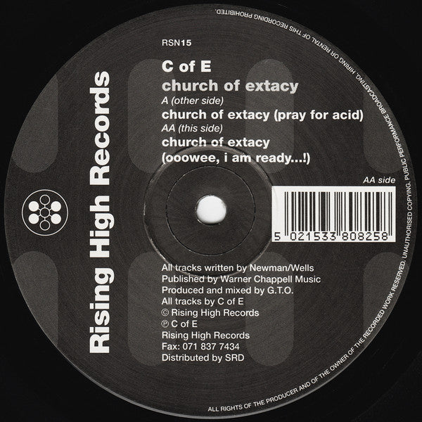 C Of E* : Church Of Extacy (12")