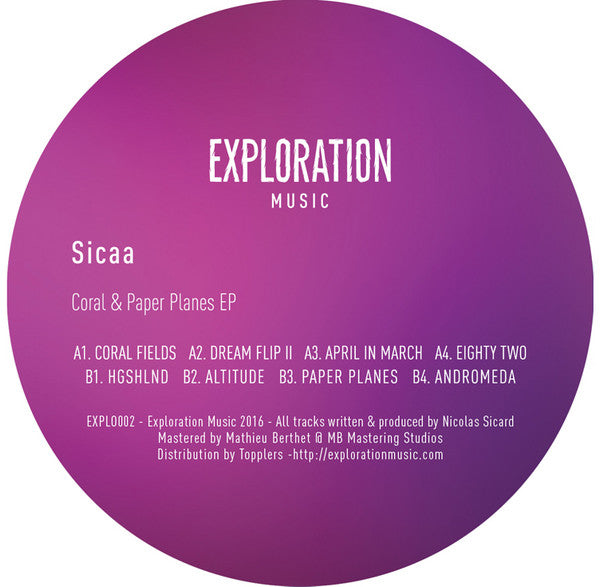 Sicaa : Coral & Paper Planes EP (12", EP, Ltd)