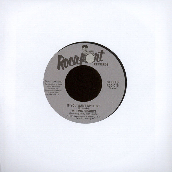 Melvin Sparks : If You Want My Love / Get Down With The Get Down (7", Single)