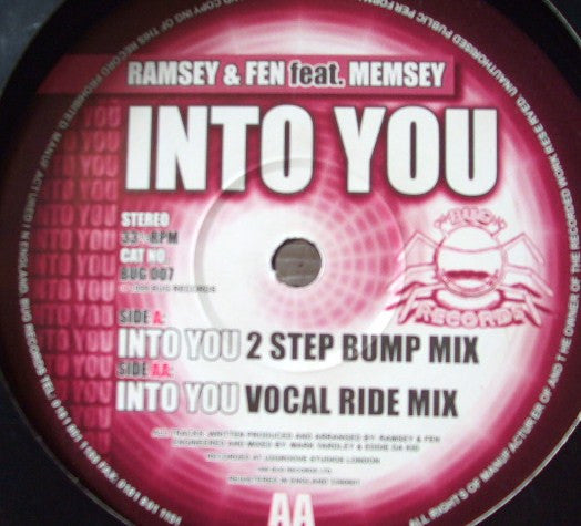 Ramsey & Fen Feat. Memzee : Into You (12")