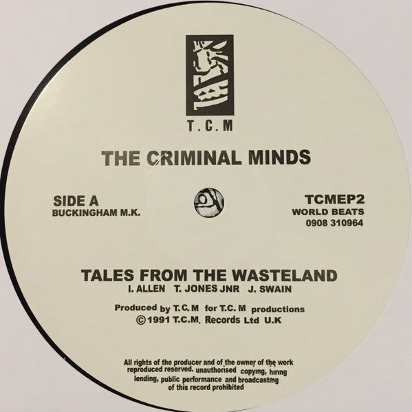 The Criminal Minds : Tales From The Wasteland (12", EP, Ltd, RE, RM)