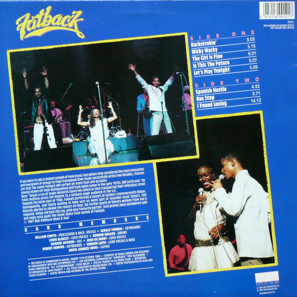 The Fatback Band : Live (LP, Album)