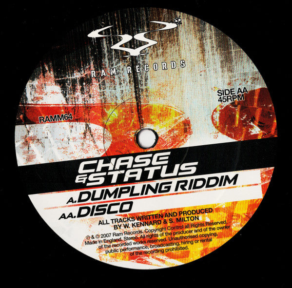 Chase & Status : Dumpling Riddim / Disco (12")