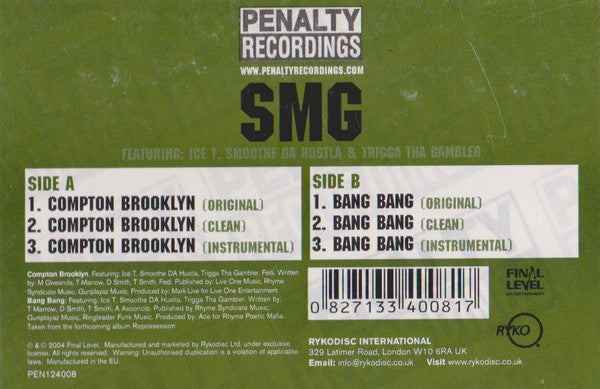SMG (2) : Compton Brooklyn / Bang Bang (12")
