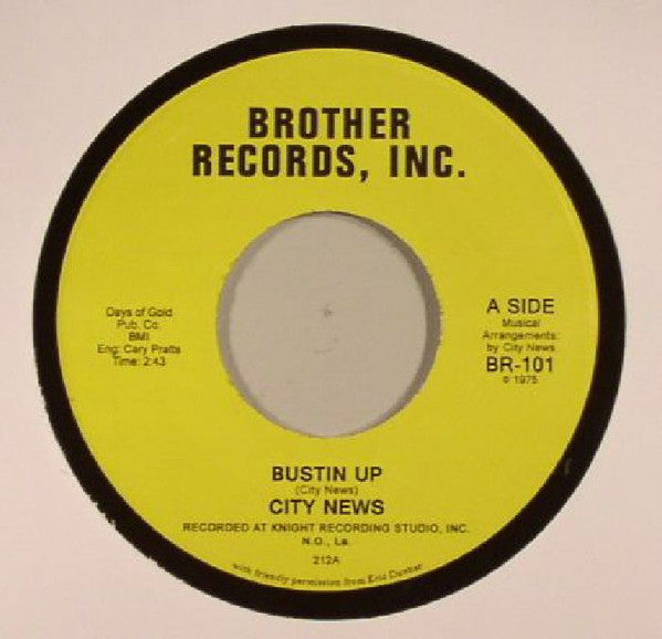 City News : Bustin Up / Chan The Man (7", RE)