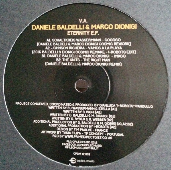 Daniele Baldelli & Marco Dionigi, Various : Eternity E.P. (12", EP)