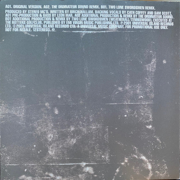 Stereo MC's : Deep Down & Dirty (12", Promo)