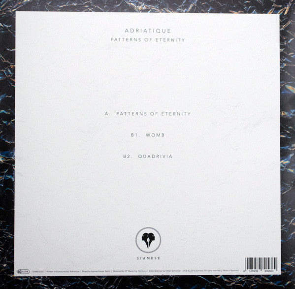 Adriatique : Patterns Of Eternity (12")