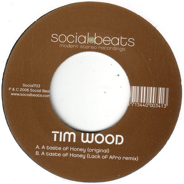 Tim Wood : A Taste Of Honey (7")