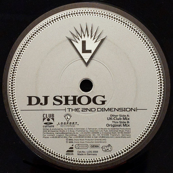 DJ Shog : The 2nd Dimension (12")