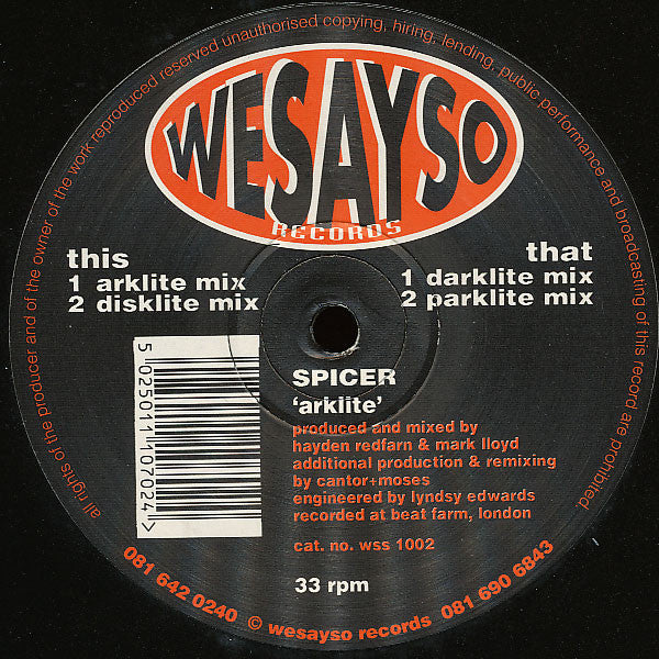 Spicer : Arklite (12")