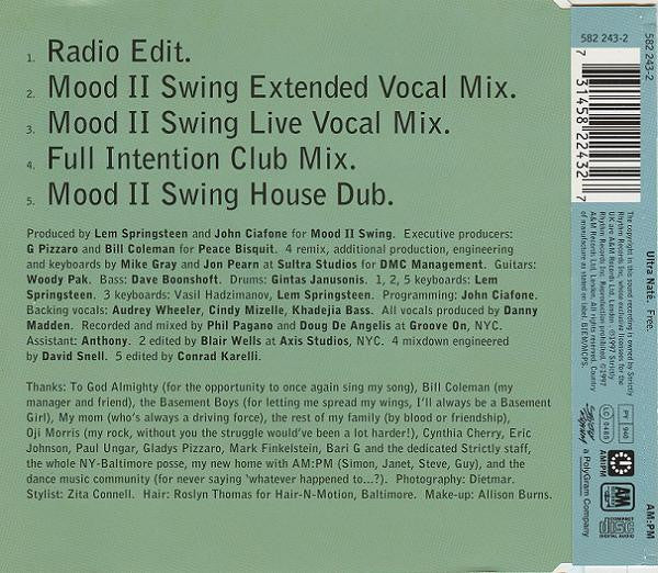 Ultra Naté : Free (The Mood II Swing / Full Intention Mixes) (CD, Single)