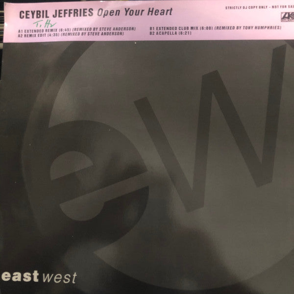 Ceybil Jeffries* : Open Your Heart (12", Promo)