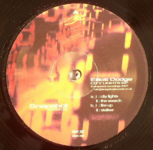 Elliott Dodge : City Lights EP (12", EP)