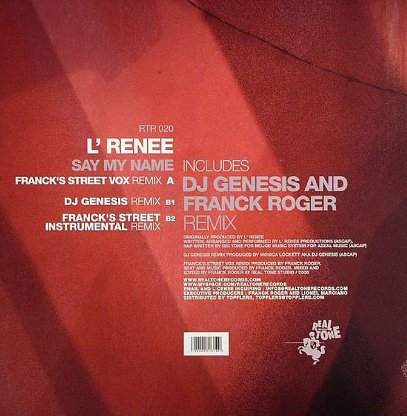 L'Renee : Say My Name (12")