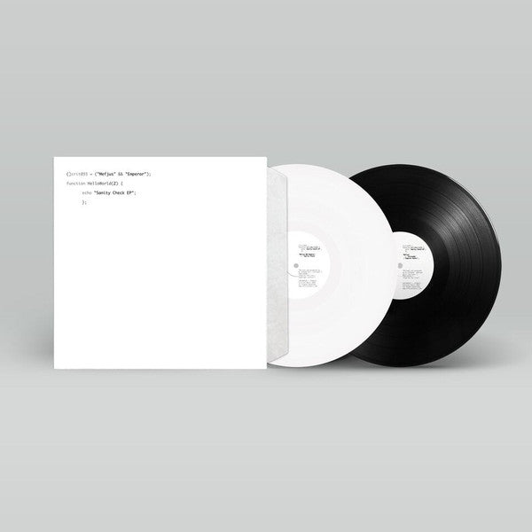 Mefjus & Emperor (7) : Hello World 2: Sanity Check EP (12", EP, Ltd, Whi + 12", EP, Ltd)