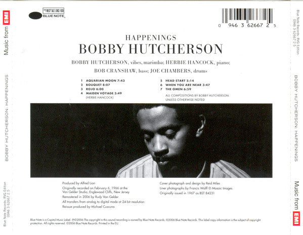 Bobby Hutcherson : Happenings (CD, Album, RE, RM)