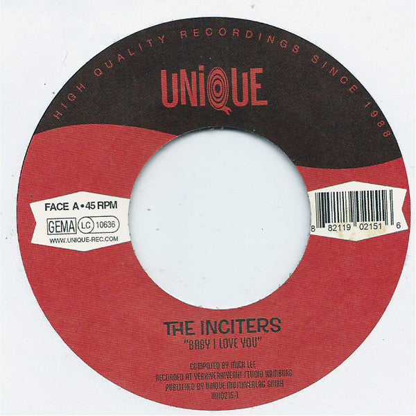 The Inciters : Baby I Love You (7")