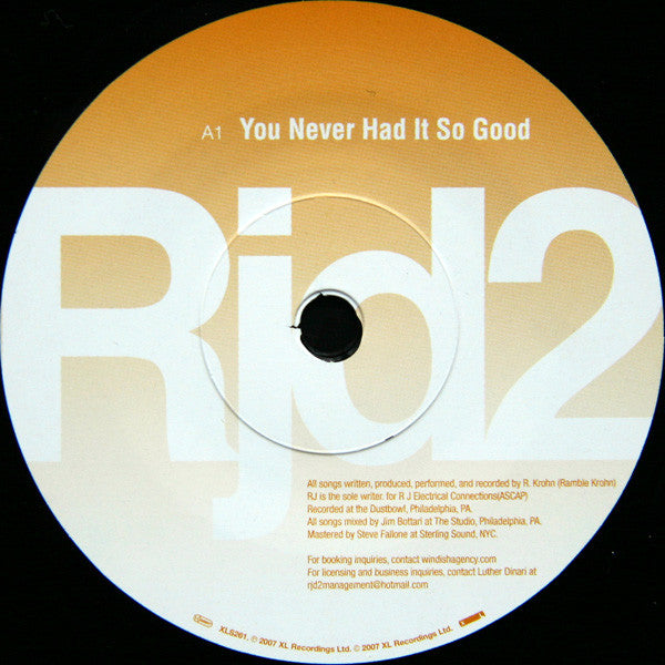 RJD2 : You Never Had It So Good (7", Single)