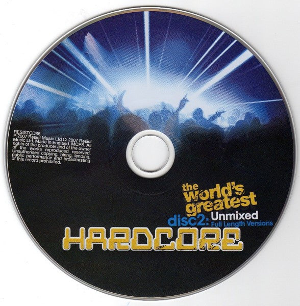 Various : The World's Greatest Hardcore (2xCD, Comp, Mixed + CD, Comp)