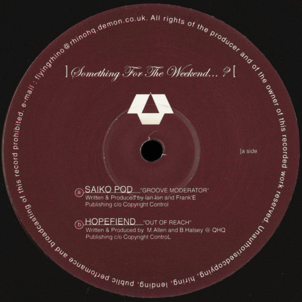 Various : Something For The Weekend... ? (2x12", Comp)