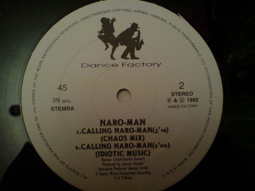Naro-Man : Calling Naro Man (12")