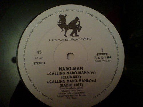 Naro-Man : Calling Naro Man (12")