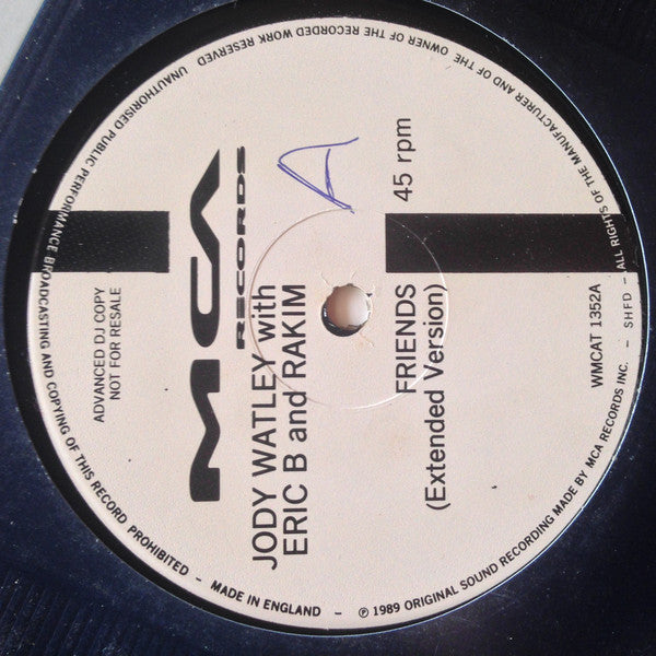 Jody Watley With Eric B. & Rakim : Friends (12", Promo)