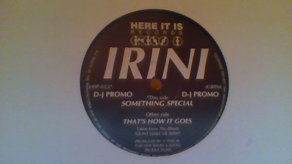 Irini : Something Special (10", Single, Promo)