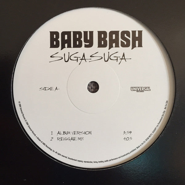 Baby Bash : Suga Suga (12", Promo)