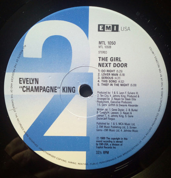 Evelyn King : The Girl Next Door (LP, Album)