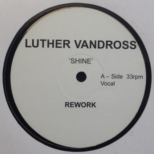 Luther Vandross : Shine (Rework) (12", Unofficial)