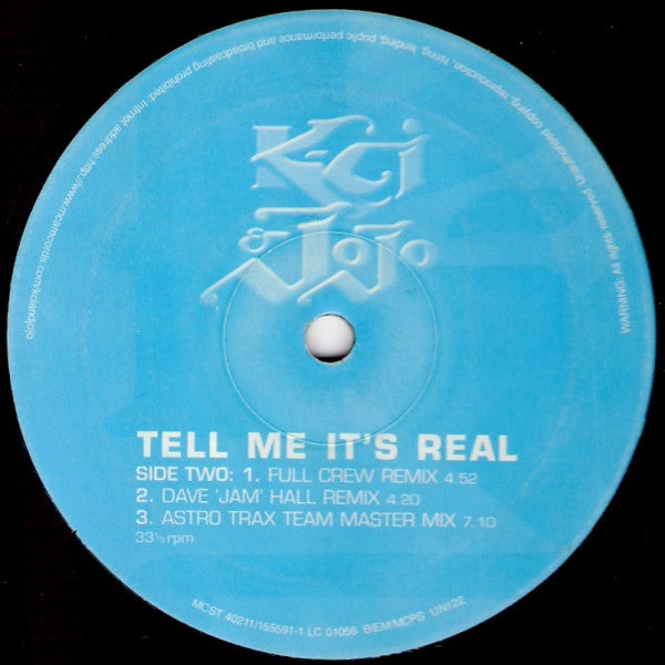 K-Ci & JoJo : Tell Me It's Real (12")