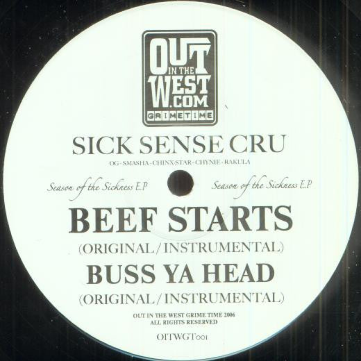 Sick Sense Cru : Season Of The Sickness EP (12")