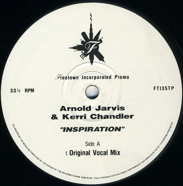 Arnold Jarvis & Kerri Chandler : Inspiration (12", Promo)