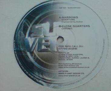 DJ Narrows / Close Quarters : Overture / Chronic (12")