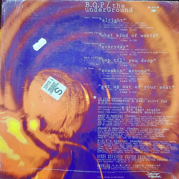 B.O.P. : The Underground E.P. (12", EP)