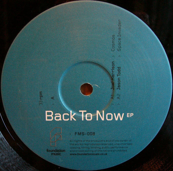 Various : Back To Now EP (12")