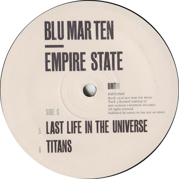 Blu Mar Ten : Empire State (3x12", Album)