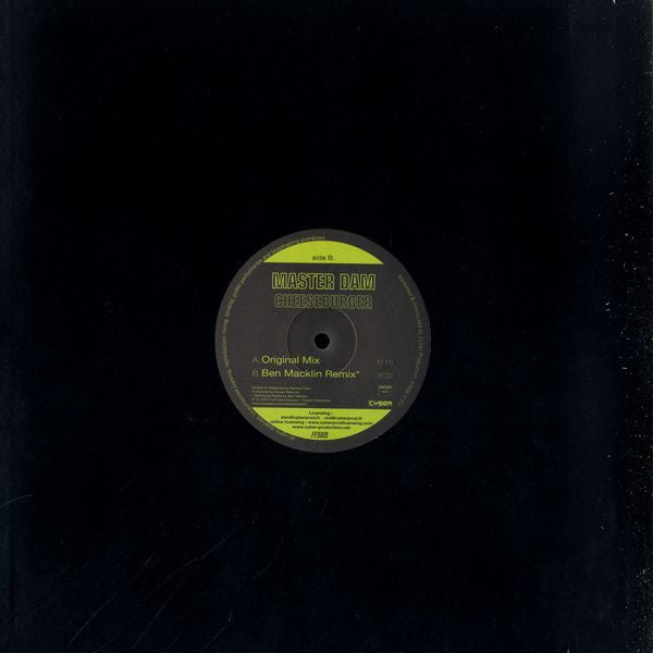 Master Dam : Cheeseburger (12")