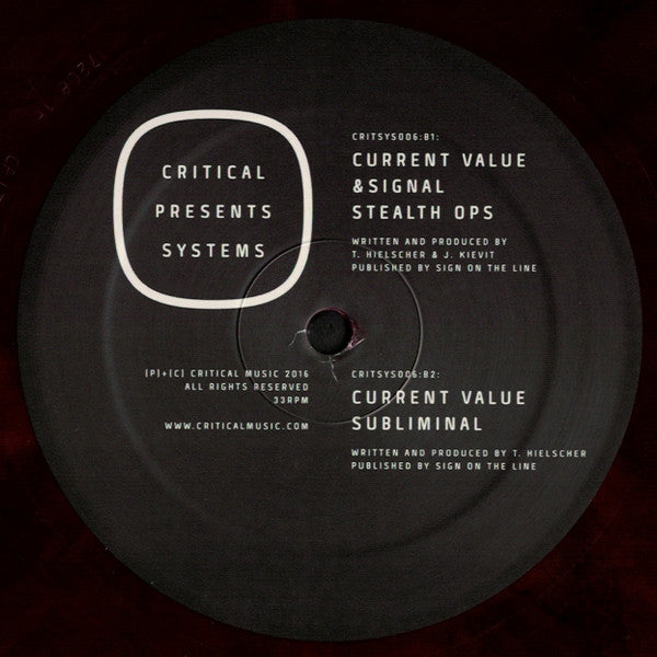 Current Value : Critical Presents: Systems 006 (12", EP, Ltd, Red)