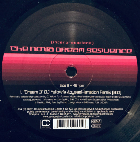 The Nova Dream Sequence : Dream 8 / Dream 3 Remixes (12", EP)