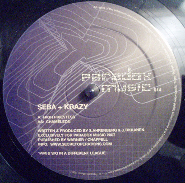 Seba & Krazy : High Priestess / Chameleon (12")