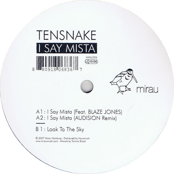Tensnake : I Say Mista (12")