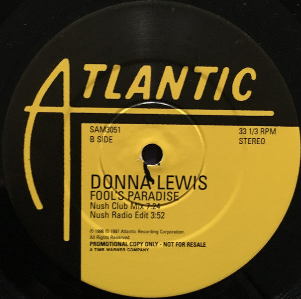 Donna Lewis : Fool's Paradise (2x12", Promo)